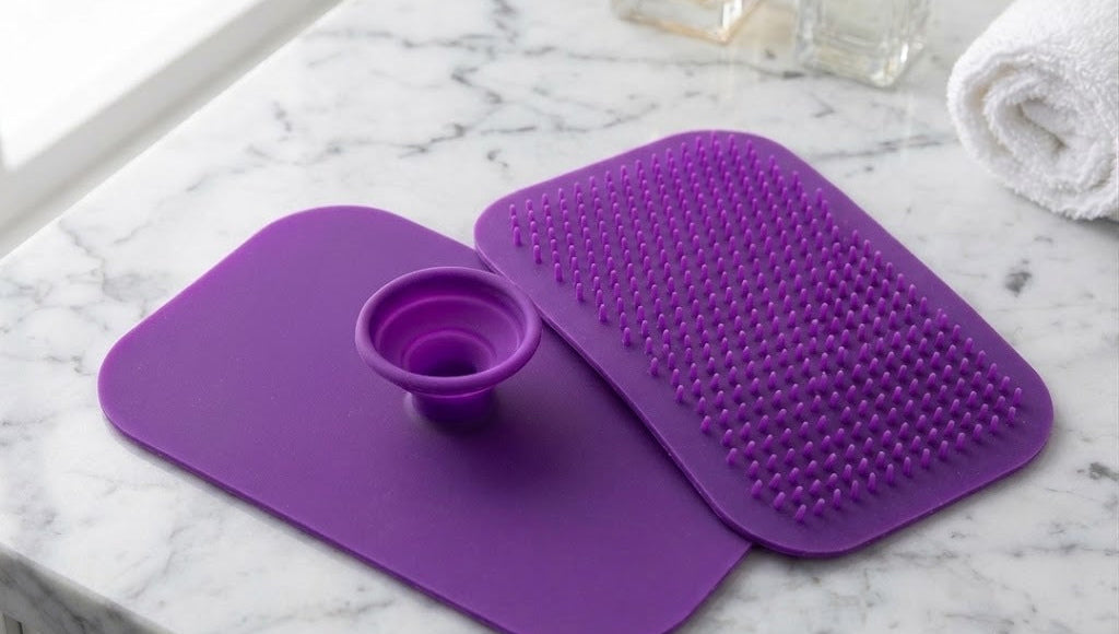 10Pcs-Makeup Brush Scrubby Cleaning Pad