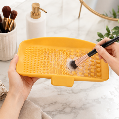 Square Makeup Brush Cleaning Pad