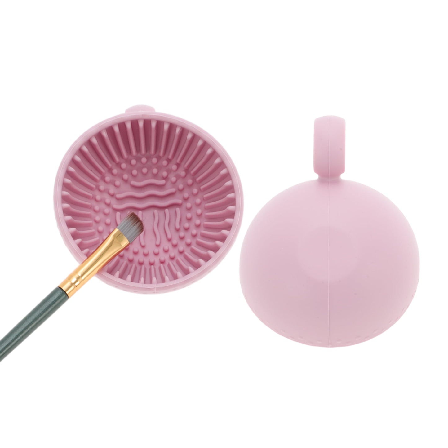 Unique Bargains Hand-held Makeup Brush Cleaner 1 Pc Pink