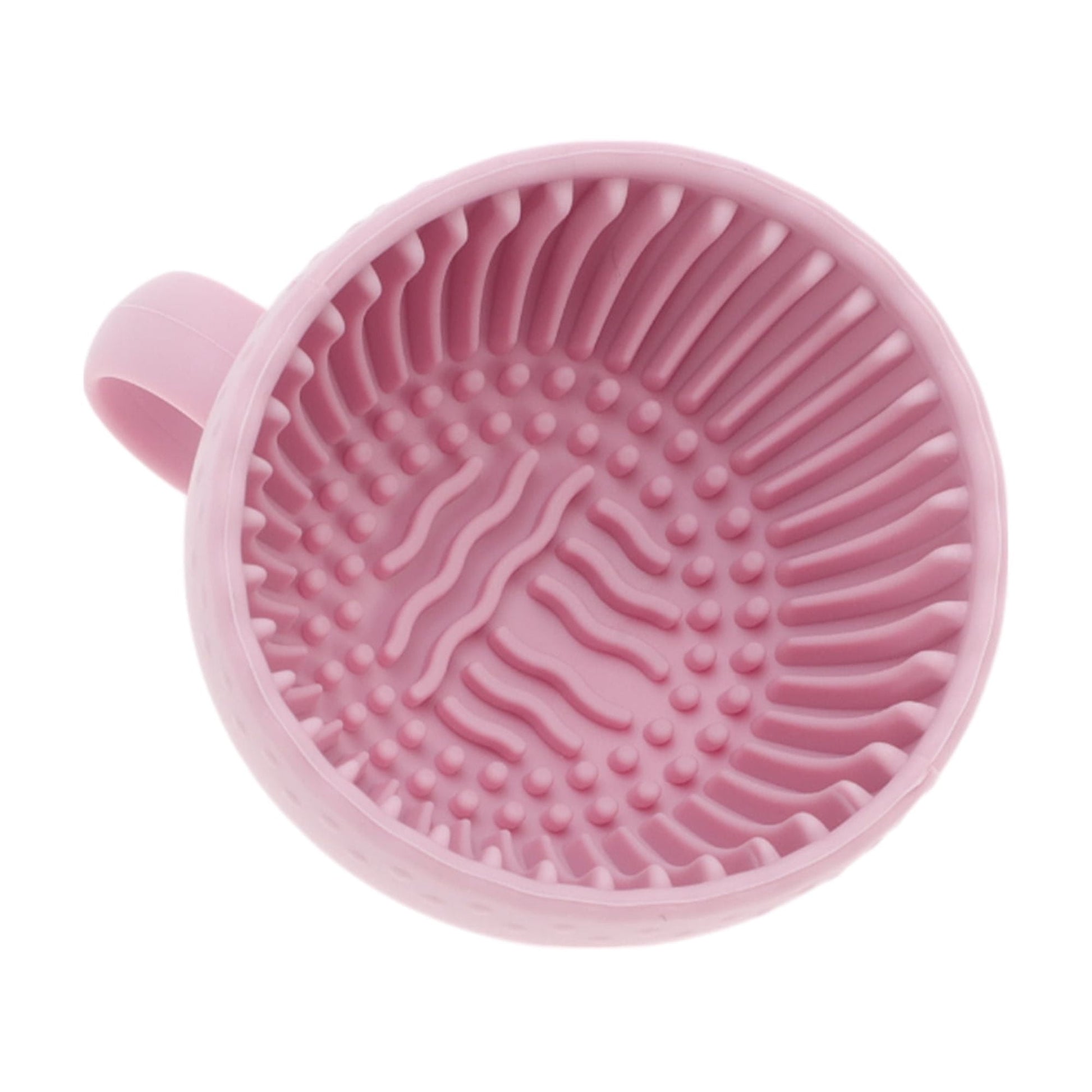 Unique Bargains Hand-held Makeup Brush Cleaner 1 Pc Pink