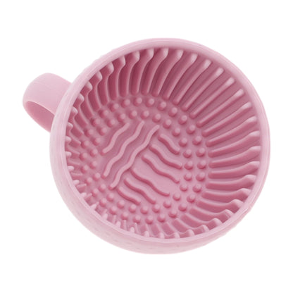 Unique Bargains Hand-held Makeup Brush Cleaner 1 Pc Pink