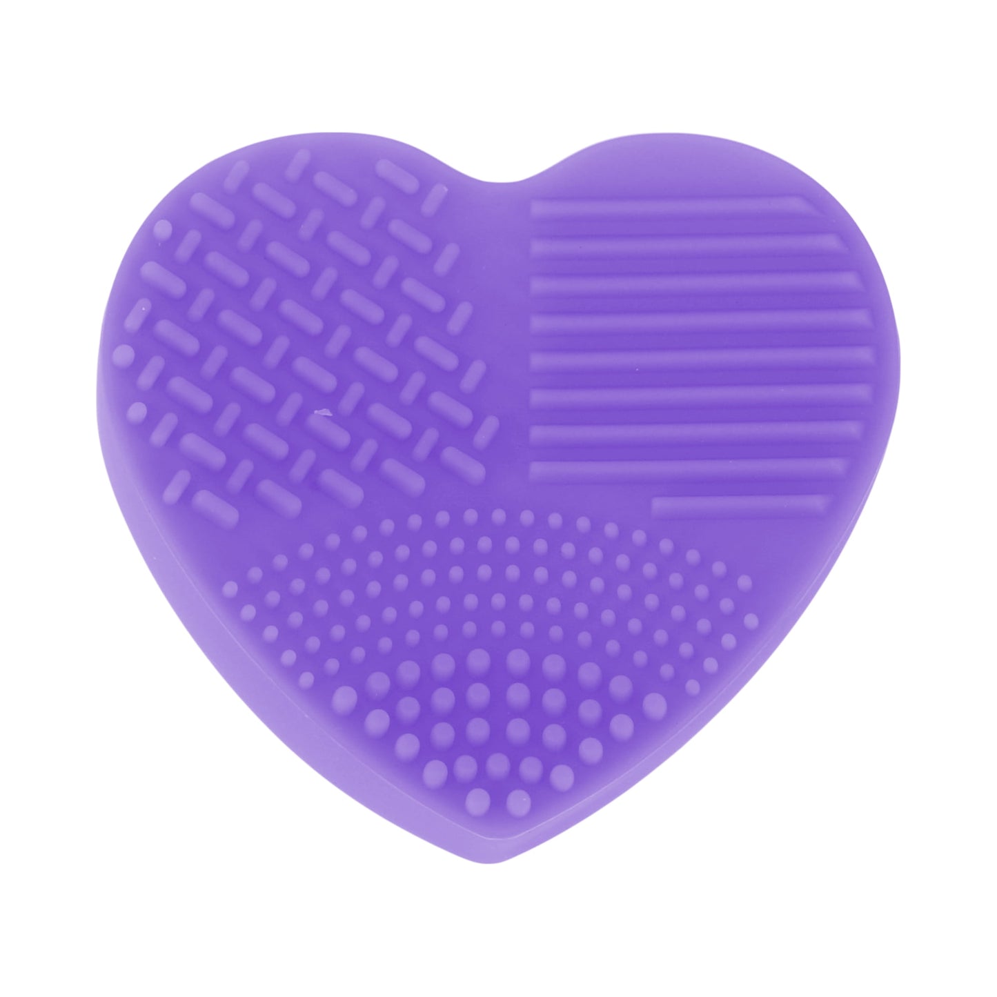 Unique Bargains Heart Shape Makeup Brush Cleaner 1 Pc Purple