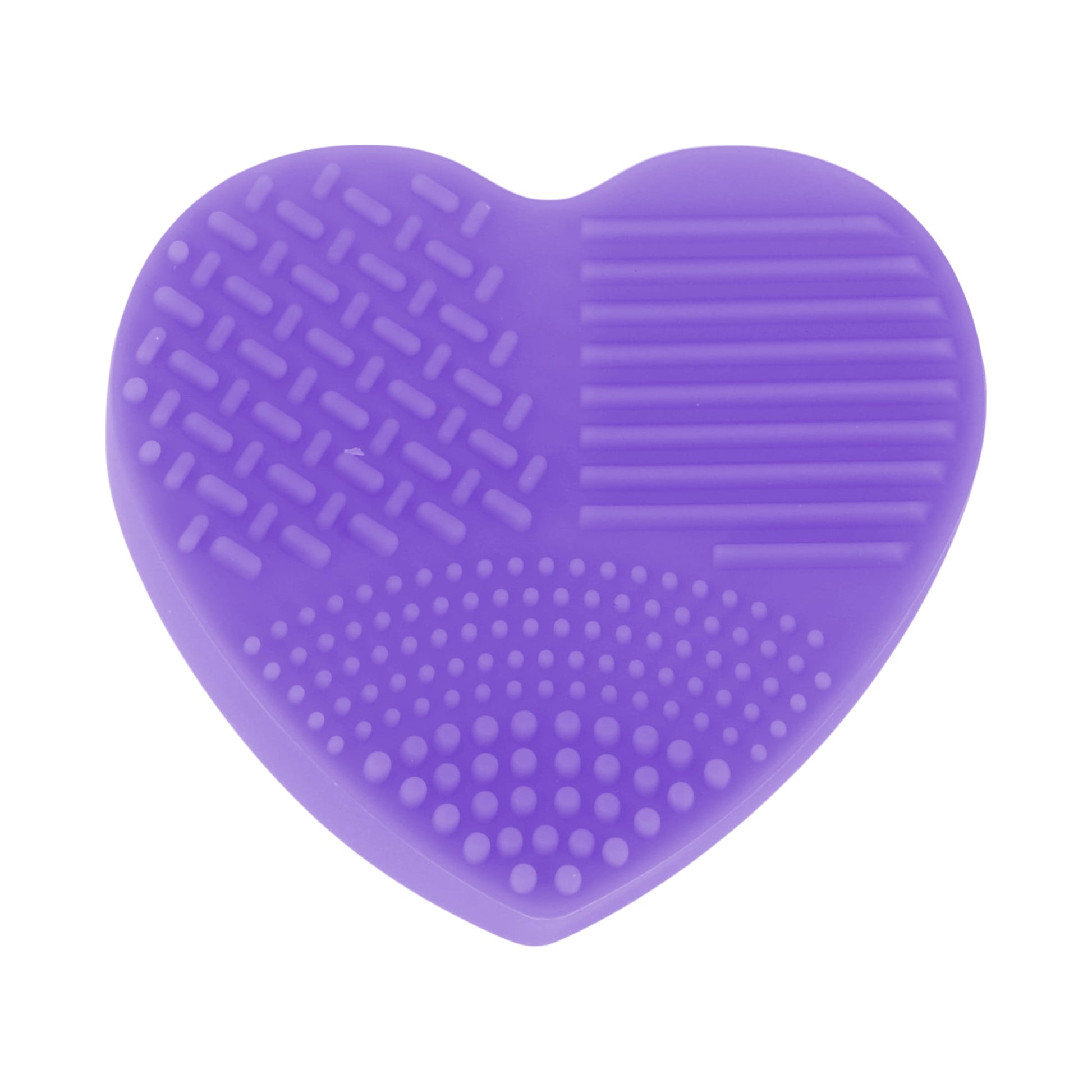 Unique Bargains Heart Shape Makeup Brush Cleaner 1 Pc Purple